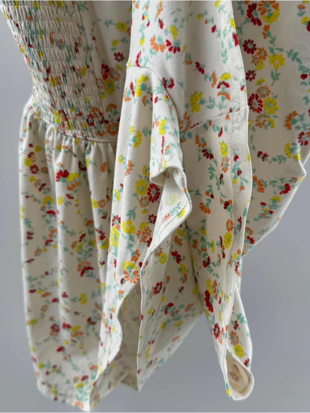 Urban Outfitters Floral Smocked Romper – Women’s Small - Picture 5 of 6